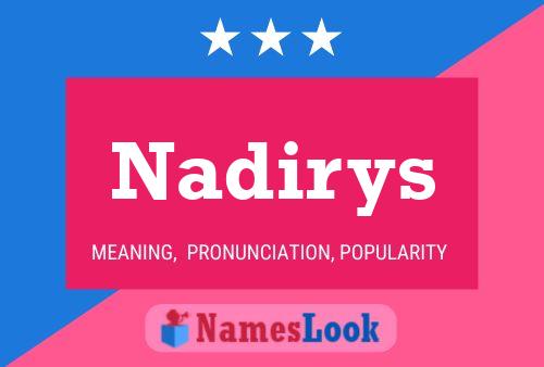 Nadirys Name Poster