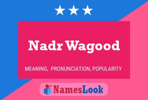 Nadr Wagood Name Poster