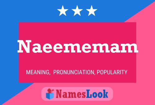 Naeememam Name Poster