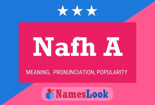 Nafh A Name Poster