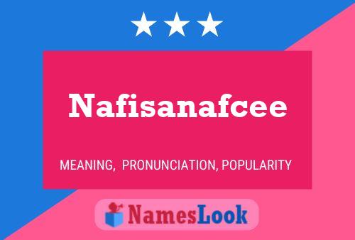 Nafisanafcee Name Poster