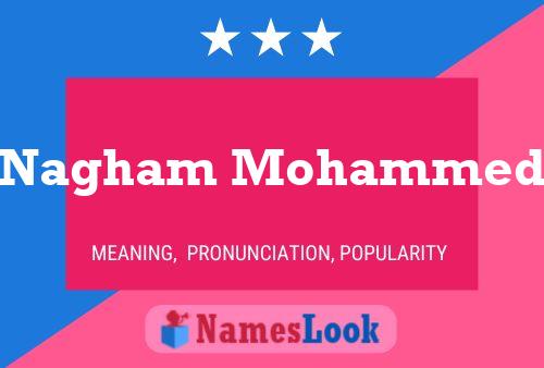 Nagham Mohammed Name Poster