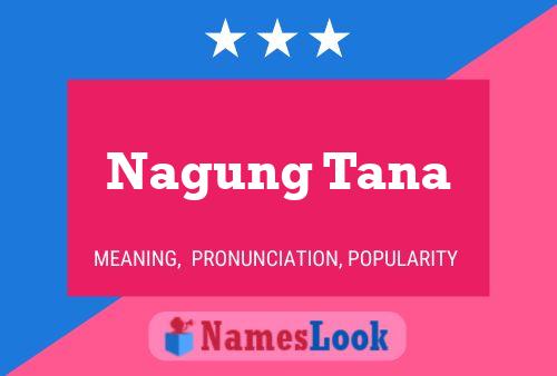 Nagung Tana Name Poster