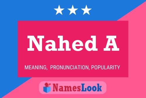 Nahed A Name Poster