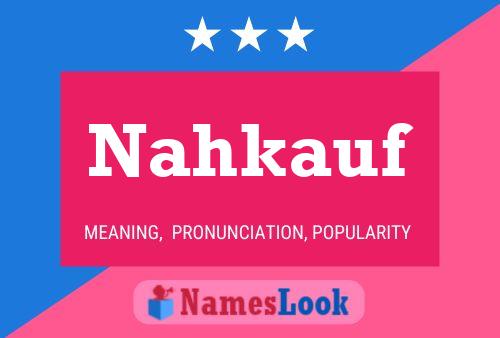 Nahkauf Name Poster