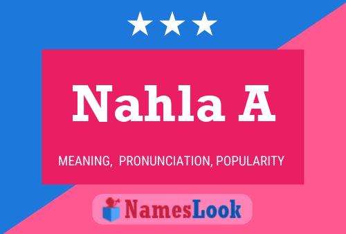 Nahla A Name Poster