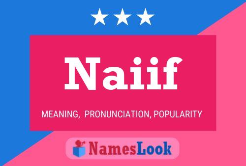 Naiif Name Poster