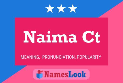 Naima Ct Name Poster