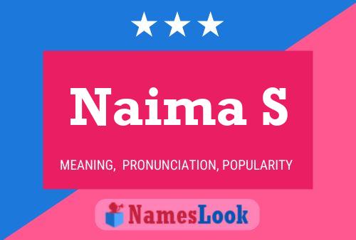 Naima S Name Poster