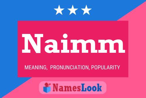 Naimm Name Poster