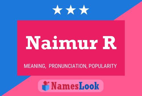 Naimur R Name Poster