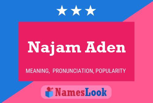 Najam Aden Name Poster