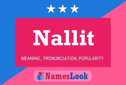 Nallit Name Poster