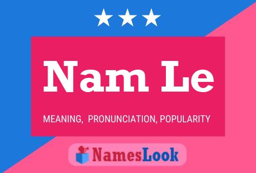 Nam Le Name Poster