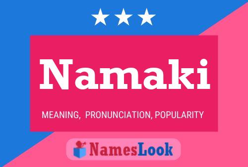 Namaki Name Poster