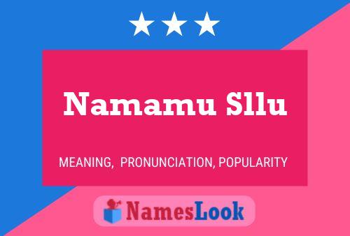 Namamu Sllu Name Poster