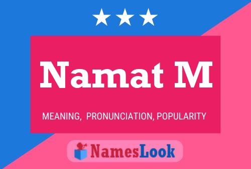 Namat M Name Poster