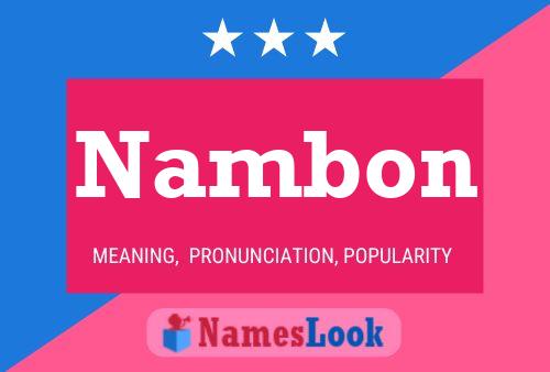 Nambon Name Poster