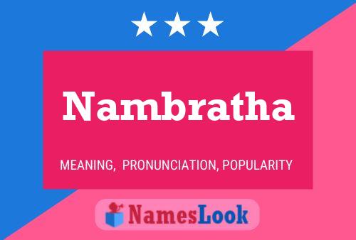 Nambratha Name Poster