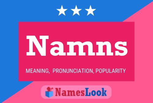 Namns Name Poster