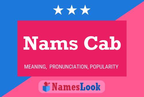 Nams Cab Name Poster