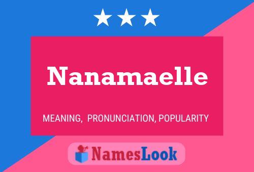 Nanamaelle Name Poster