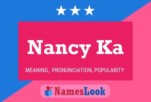 Nancy Ka Name Poster