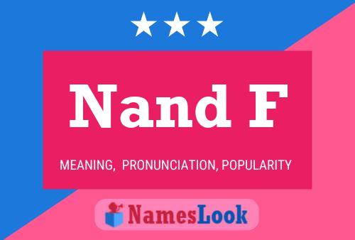 Nand F Name Poster