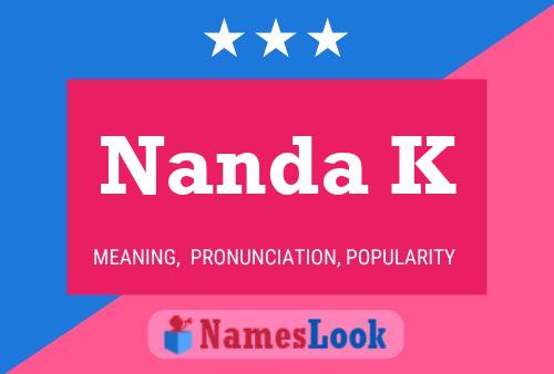 Nanda K Name Poster