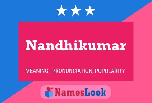 Nandhikumar Name Poster