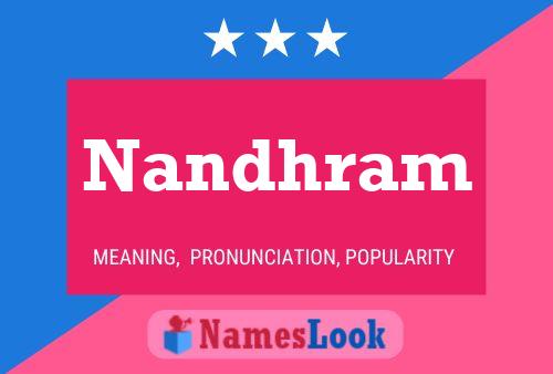 Nandhram Name Poster