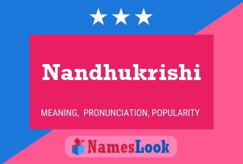 Nandhukrishi Name Poster