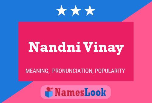 Nandni Vinay Name Poster