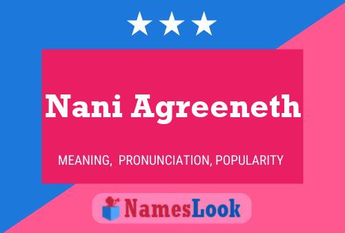 Nani Agreeneth Name Poster