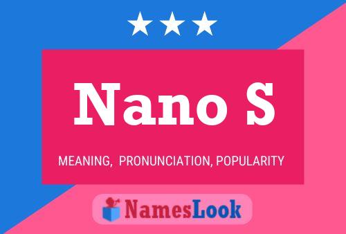 Nano S Name Poster