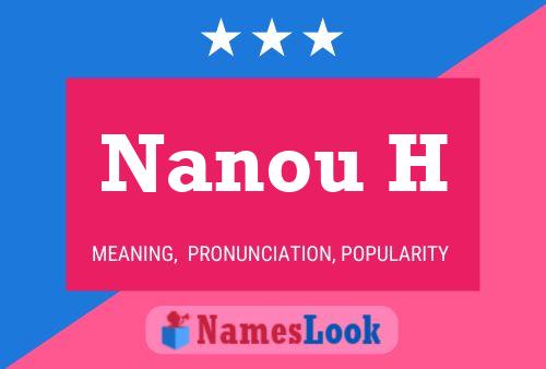 Nanou H Name Poster