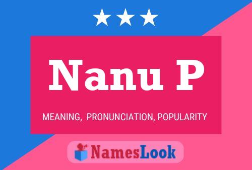 Nanu P Name Poster