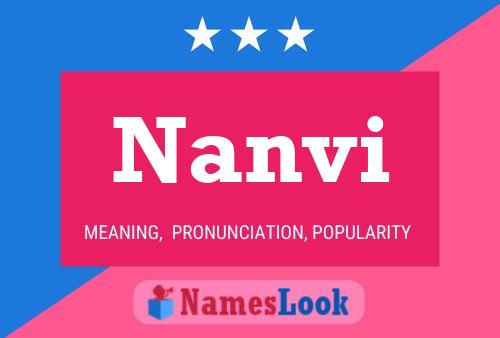 Nanvi Name Poster