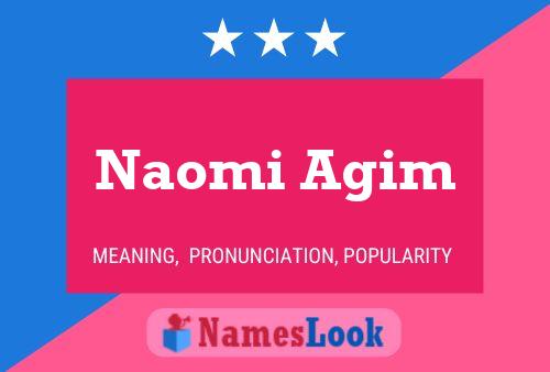 Naomi Agim Name Poster