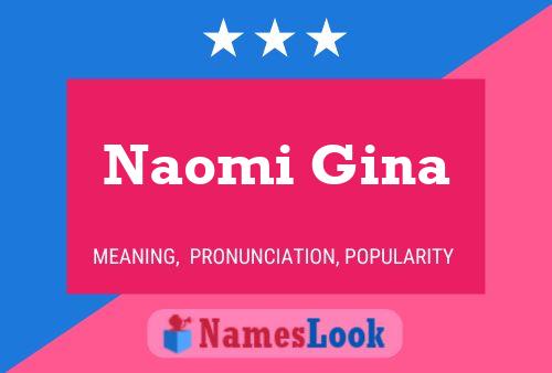 Naomi Gina Name Poster