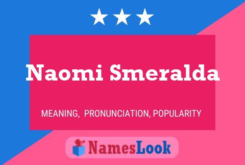 Naomi Smeralda Name Poster