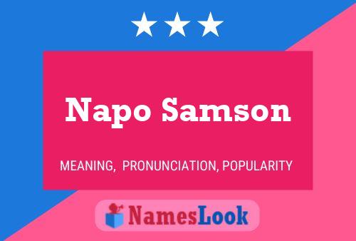 Napo Samson Name Poster