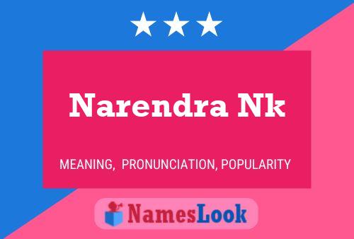 Narendra Nk Name Poster