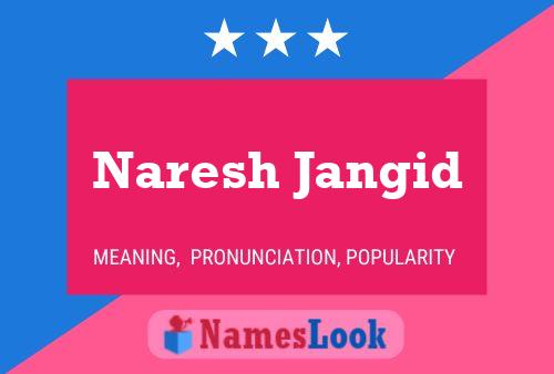 Naresh Jangid Name Poster