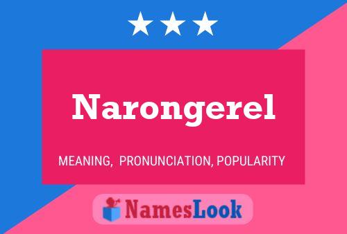 Narongerel Name Poster