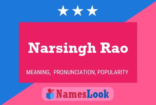 Narsingh Rao Name Poster