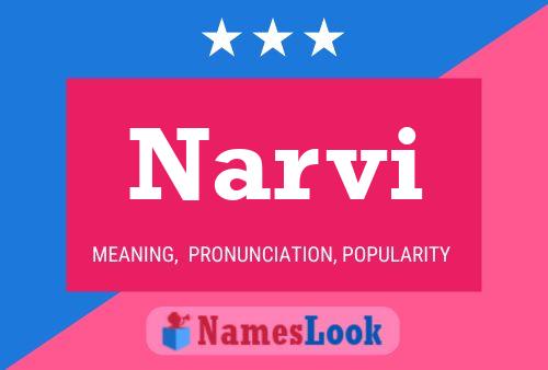 Narvi Name Poster