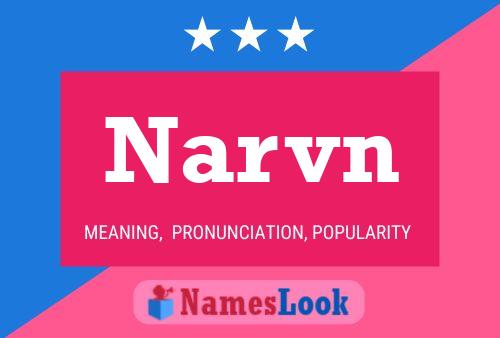 Narvn Name Poster