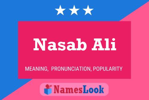 Nasab Ali Name Poster