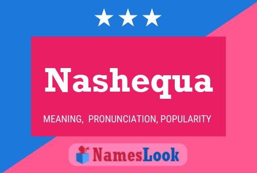 Nashequa Name Poster